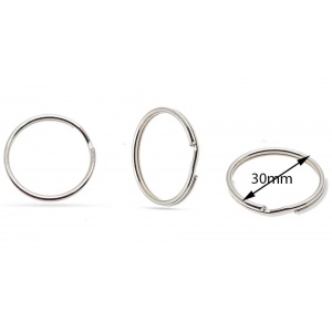 Κρίκοι κλειδιών 30χιλ. από στρογγυλό σύρμα, χρώμα ατσάλινο,, (συσκευασία 70 τεμ Χ 0,135 € + ΦΠΑ) 006-krikoi-kleidiwn-kleidouikes